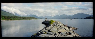 Sitka breakwater and Crescent Bay