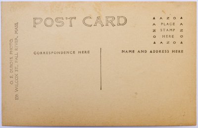 Res. G. Potter Westport. Mass. 1306 reverse