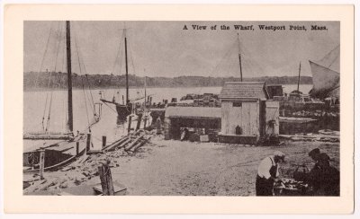 A View of the Wharf, Westport Point, Mass. (repro)