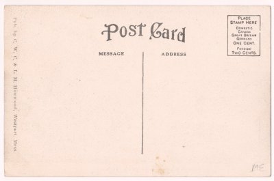 West Warf, Westport Point, Mass. reverse