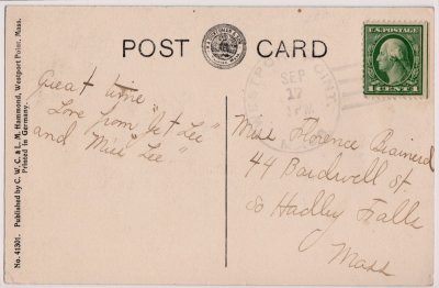 Main Street, Westport Point, Mass. reverse