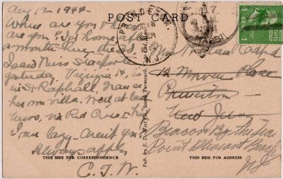 Summer Residence at Westport Point, Mass. reverse