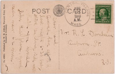 View of the East River from Post Office reverse