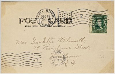 No. 1587. Head of Westport. ebay 1905 postmark reverse