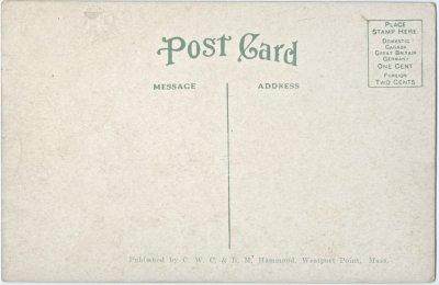 Shore View, Westport Point, Mass. reverse