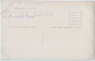 So. Westport Mass. (Howland 402) reverse