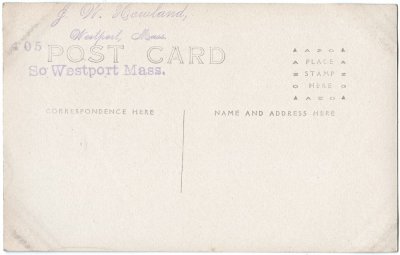 So. Westport Mass. (Howland 405) reverse