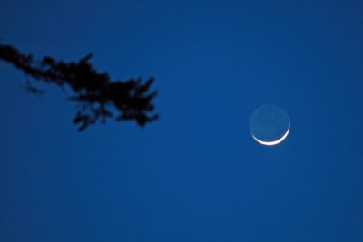 Two Day Old Moon and Earthshine