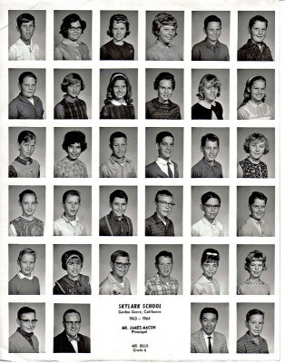 1963 - 1964  Grade 6