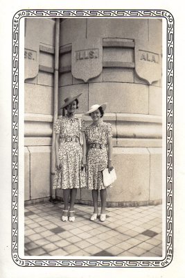 Mrs. Harold Glenn and Mrs. Russell Leonard early 1940's
