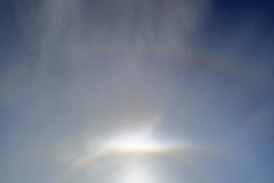 22 degree, 46 degree Sun Halos, and a Tangent Arc