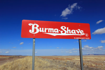 Burma Shave Sign