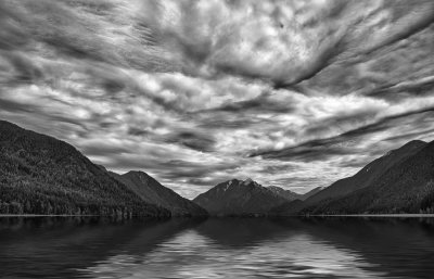 Lake Crescent HDR BW.jpg