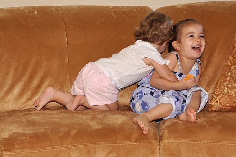 Attacked by the little sister!