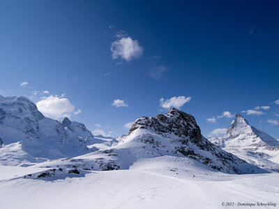 Klein Matterhorn, Riffelhorn and Matterhorn