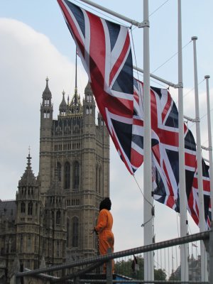 Protest during the Royal Wedding