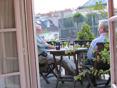 Our balcony in Paris