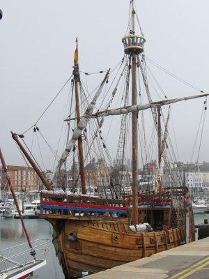 The Matthew in Ramsgate before leaving for London