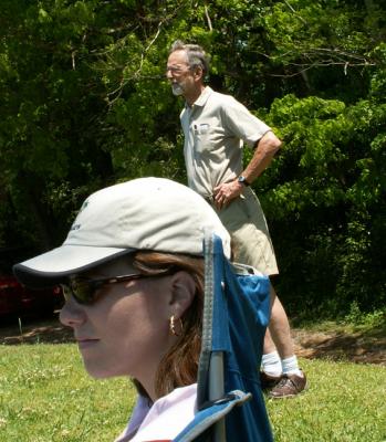 Stacey and RAW enjoying the game