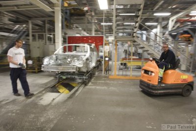 The Saab factory in Trollhttan, Sweden