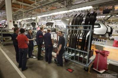 The Saab factory in Trollhättan, Sweden