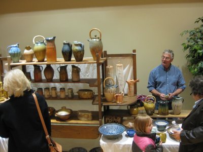 Phil Jenkins selling his and his wifes ceramics at ISU Holiday Crafts Fair IMG_0271.jpg
