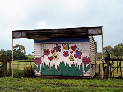 Shed mural