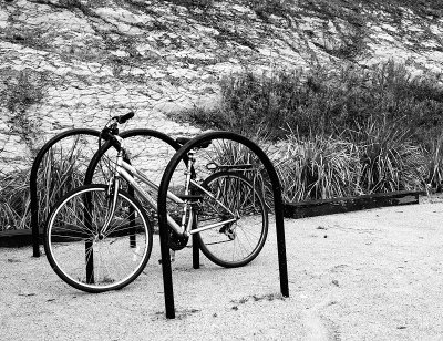 Bike and rack