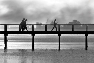 Foggy morning on the bridge ~*