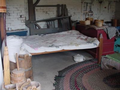 Guest Room - The bed doesnt look too comfy, does it ?  See the chamber pot?