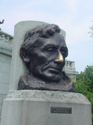 Notice that Lincoln's nose is quite shiny...