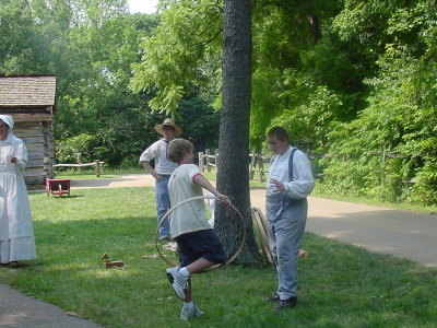 Trying to use the hoop...