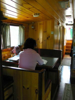 Interior of our boat