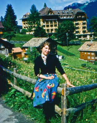 Mom In Switzerland 1958