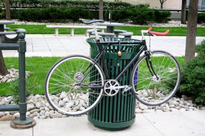 Elevated bike parking