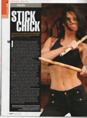 Actress/Model  Amber Gokken published feature article photo Filmink Magazine  Australia  Photographer Jonathan Adler