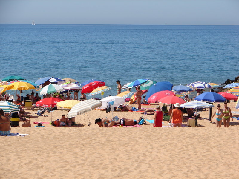 Quarteira Beach in the morning