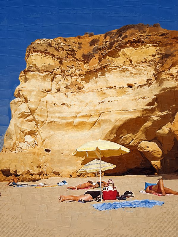 At the Beach - Praia da Rocha, Portimo --> Algarve