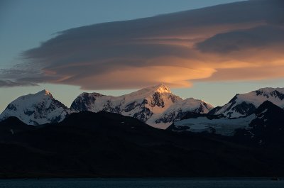 Nubes lenticulares - Isla Georgia del Sur