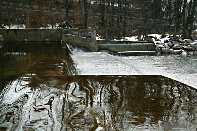 Water over the dam.