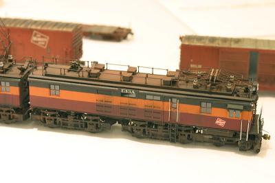 Mike Faletti's nicely weathered MILW boxcabs