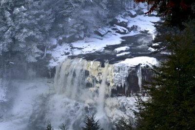 Blackwater Falls WV from Gentle Trail overlook