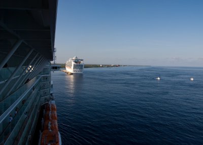 First sight of Cozumel