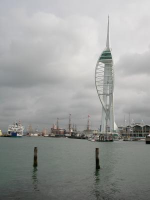 Spinaker Tower - finished at last! July 2005