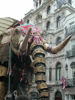 The elephant tours London