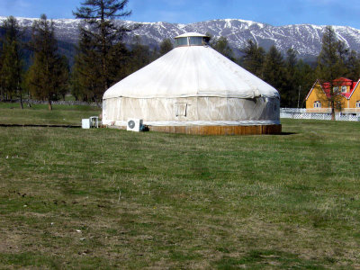 Kazakh Dude Ranch, the White Stone, note air-conditioner