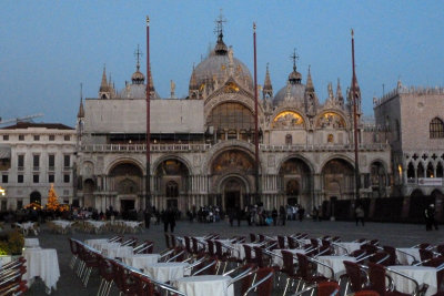 Venice St Marks Basilica at dusk