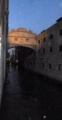 Venice Bridge of Sighs at sunset