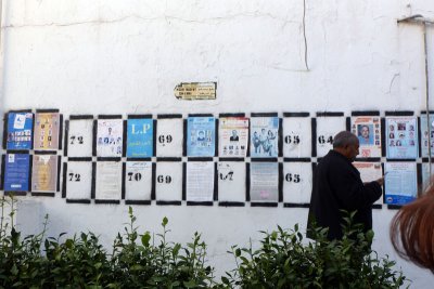 Tunis political campaign posters