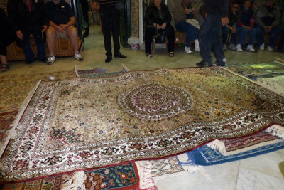 Tunis Chateau of the Medina selling carpets